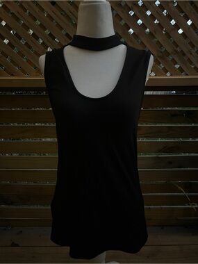 Express Black Choker Tank Top - Women